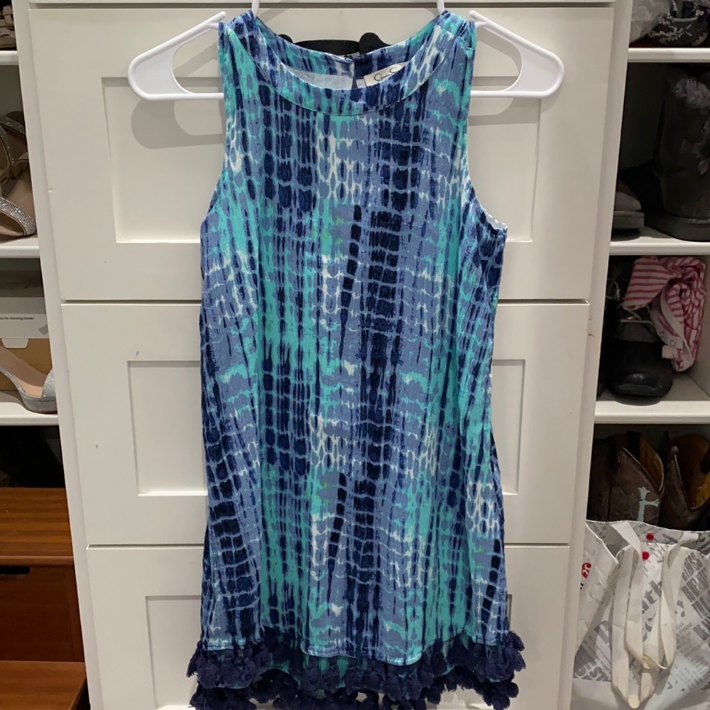 Jessica Simpson blue dress